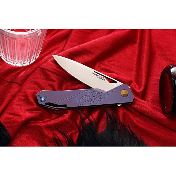 Нож MR BLADE KEEPER NO SHNUR NO PARTY, PURPLE
